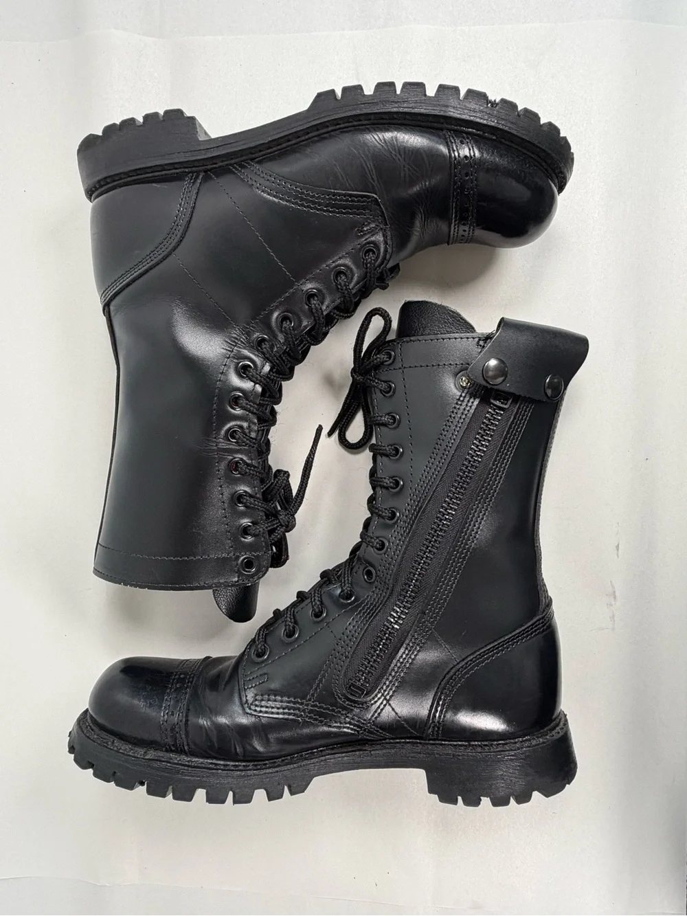 Corcoran Men’s Jump Boots Size 9 M Side Zip Black Leather #985 Made in USA